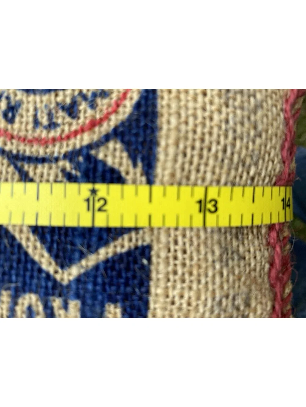 Royal Basmati Empty Rice Bag Burlap Sack Craft Carrying Tote Bag Zipper Handles